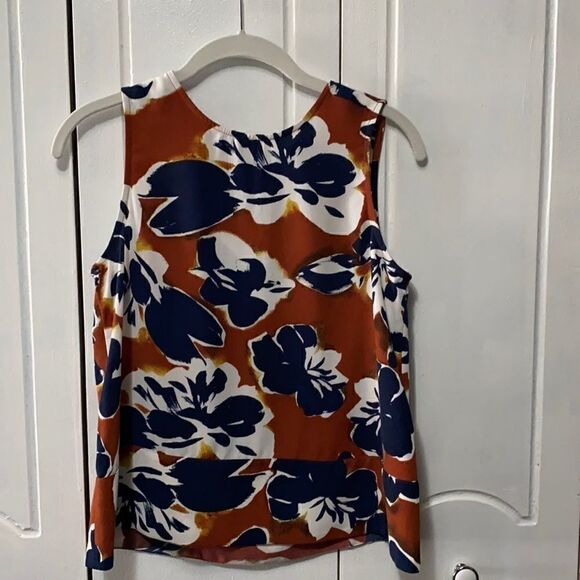 Halogen Floral Print Sleeveless Top Blouse size XS - Picture 1 of 7